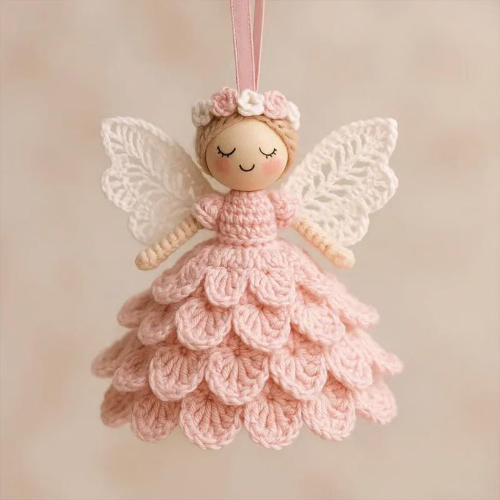 Haakset voor Kerstengel Hanger met Creatieve Handgemaakte Decoratie