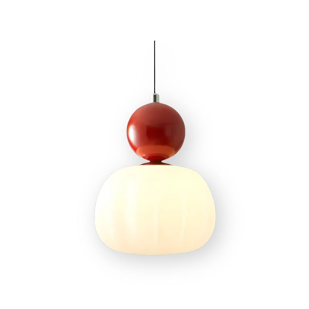 Speelse Hanglamp Met Decoratieve Lichtbol En Zachte Lichtverspreiding