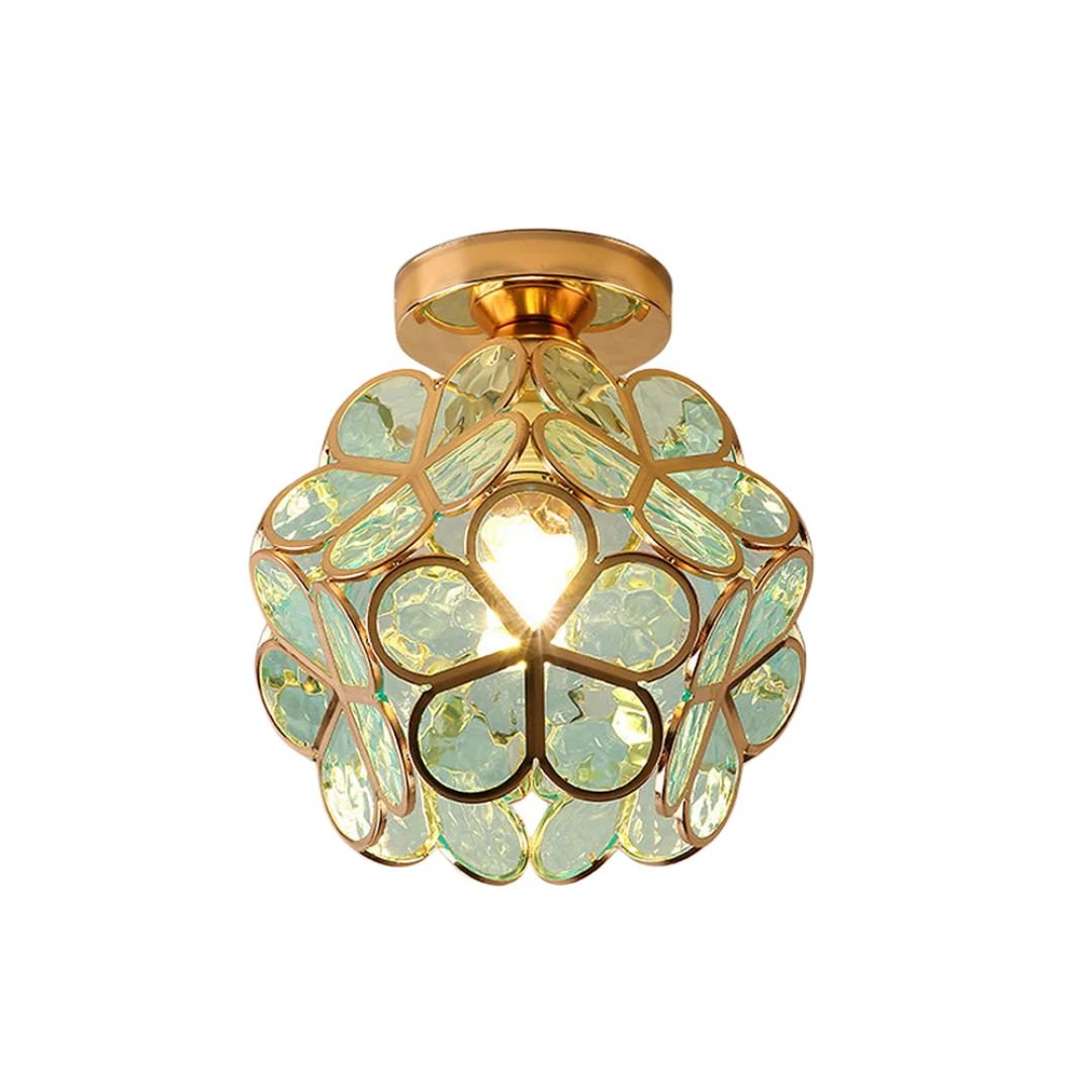 Luxe Plafondlamp Met Bloemvormig Design En Decoratief Lichteffect