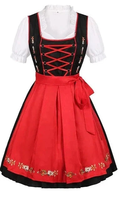 Oktoberfest Jurk Met Veterdetail En Klassieke Feestuitstraling