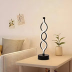 Draadloze Spiraal Tafellamp met Dimbare LED-Verlichting voor een Modern Interieur