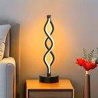 Draadloze Spiraal Tafellamp met Dimbare LED-Verlichting voor een Modern Interieur