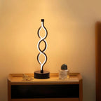 Draadloze Spiraal Tafellamp met Dimbare LED-Verlichting voor een Modern Interieur