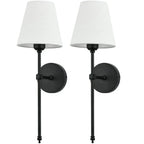 Wandlamp met Stoffen Kap en Draadloze Binnenverlichting