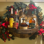 Robuust Houten Drankendisplay Voor Stijlvolle Presentatie
