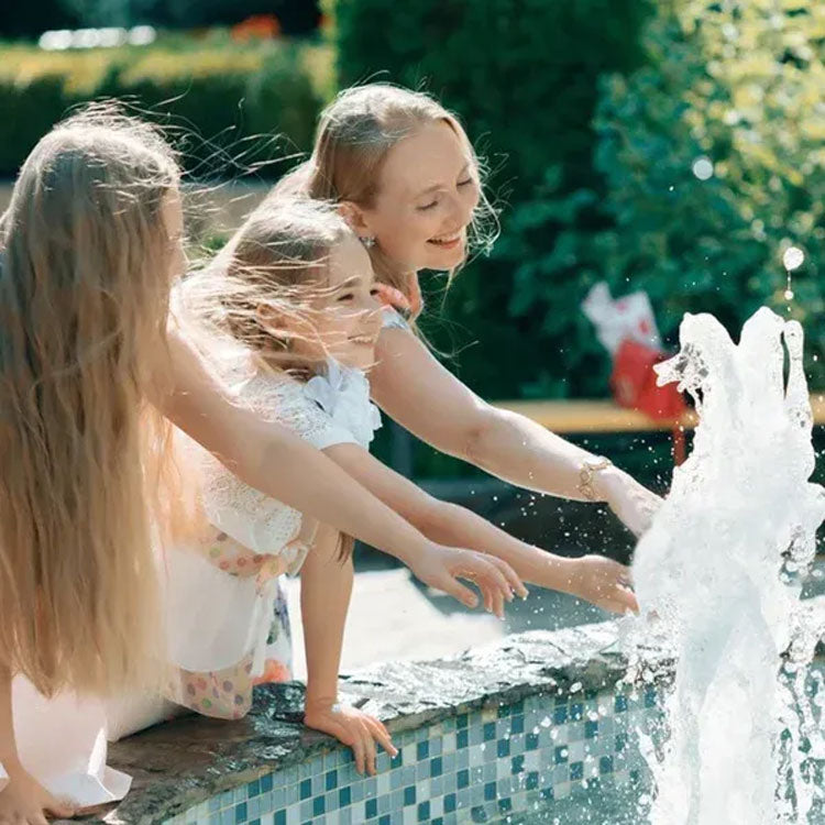 Fonteinpomp met Verstelbare Waterstroom en Mondstukset voor Waterdecoraties