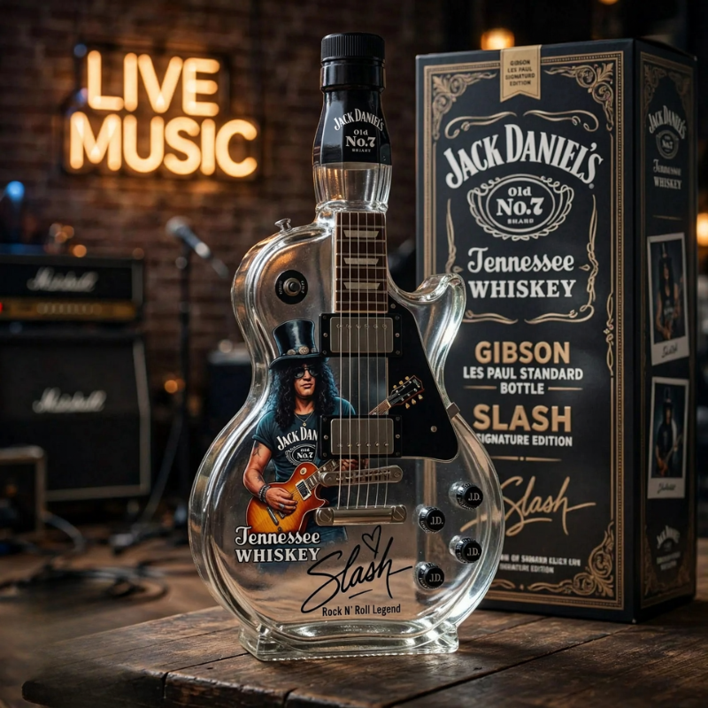 Gitaar‑Geïnspireerde Decanter voor Artistieke Presentatie en Stijlvolle Thuisbars