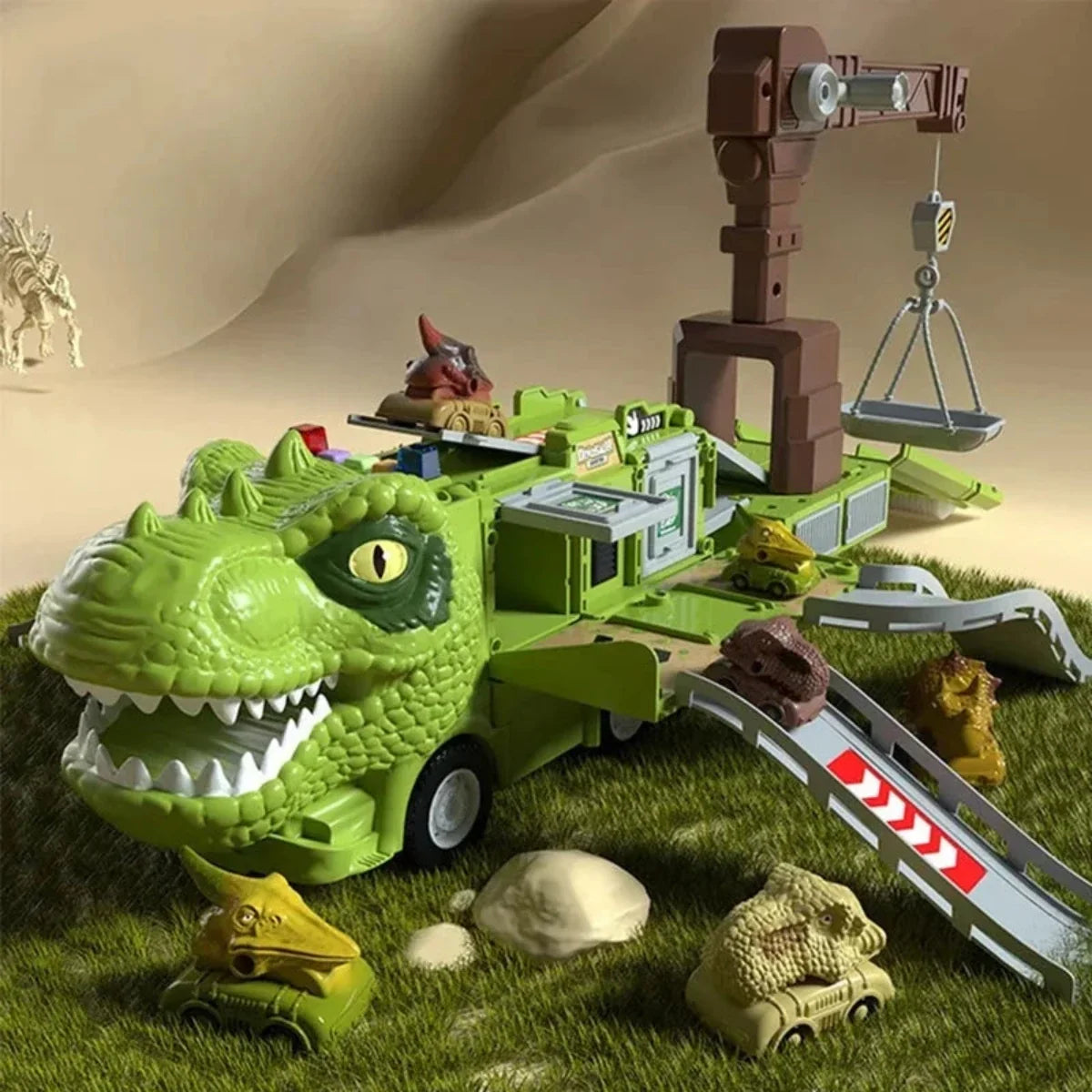 Dinosaurus Transporttruck Met Licht En Geluid Voor Fantasierijke Speelavonturen