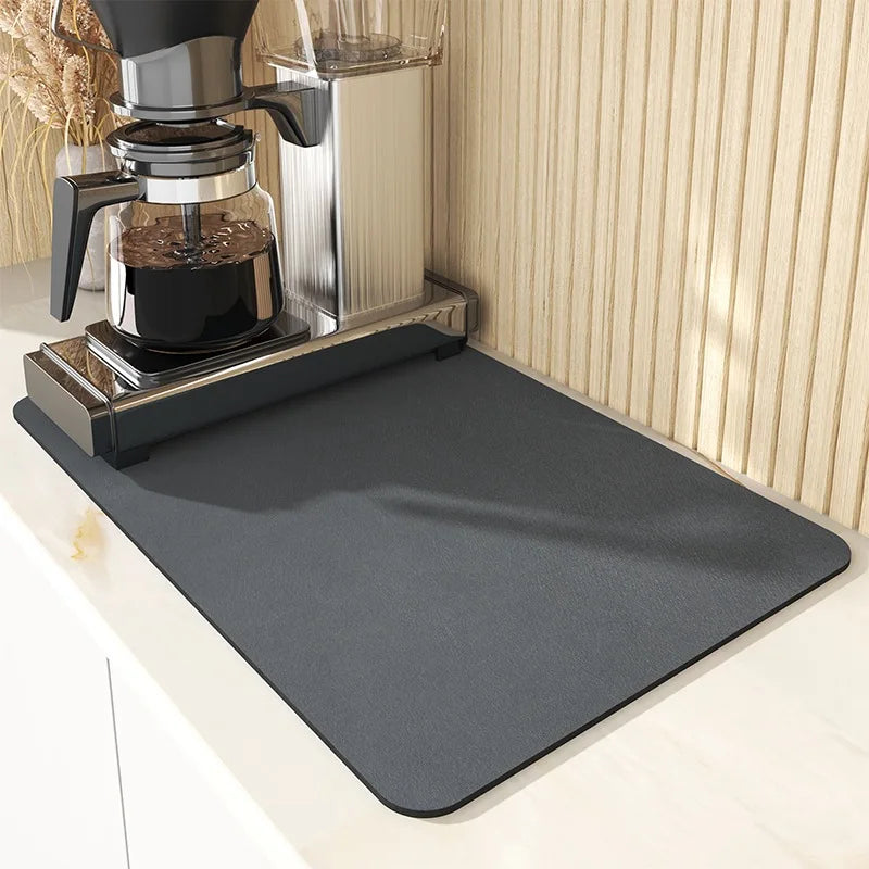 Afdruipmat met Antislip Onderzijde voor Keuken Aanrecht en Koffiehoek