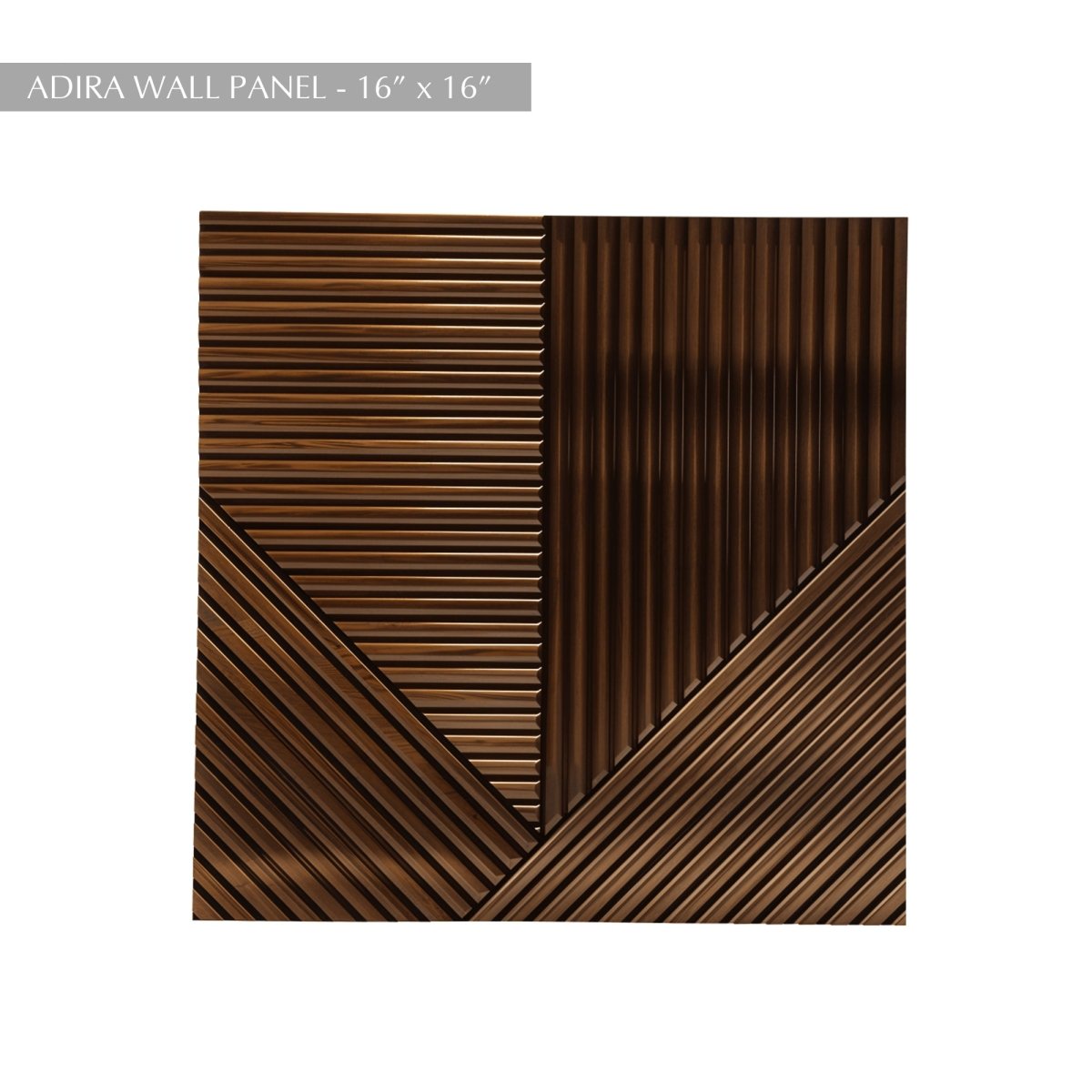 Geometrische houten wandpanelen voor een warme accentmuur