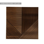 Geometrische houten wandpanelen voor een warme accentmuur