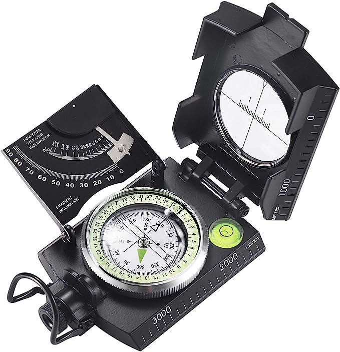 Militair Kompas Met Hellingsmeter Voor Nauwkeurige Outdoor Navigatie