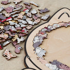 Houten Kattenpuzzel Met 135 Stukjes Voor Ontspanning En Creatief Puzzelplezier