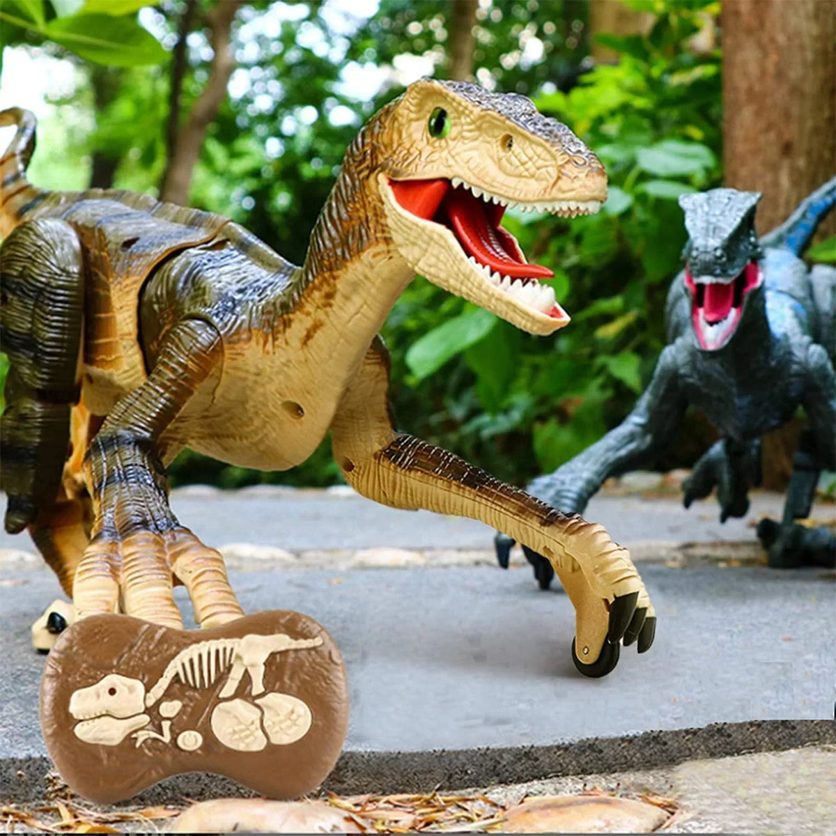 Op Afstand Bestuurbare Velociraptor Met Realistische Bewegingen En Geluidseffecten