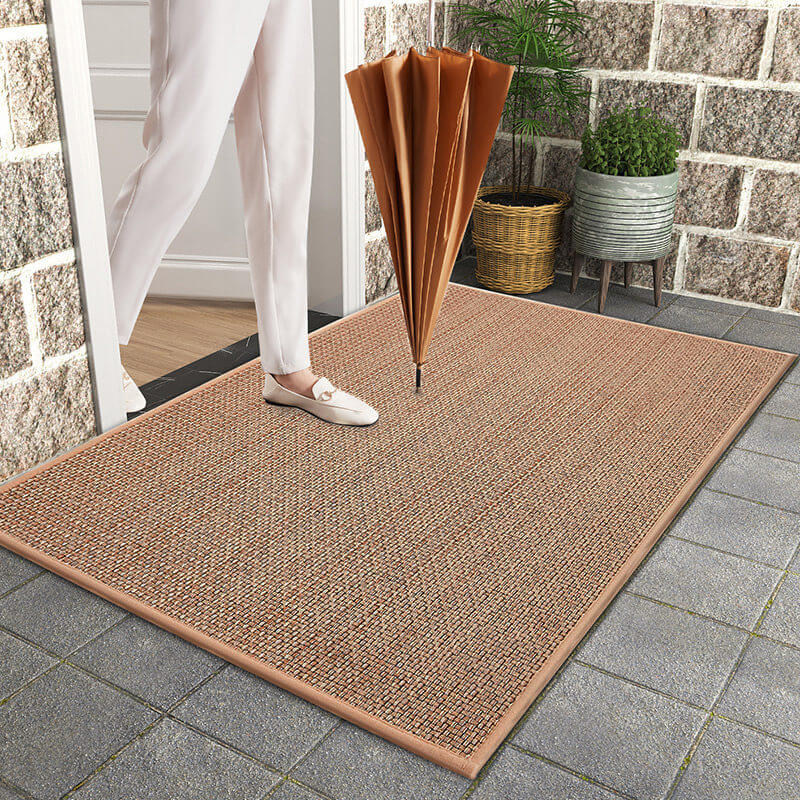 Wasbare Gevlochten Deurmat met Antislip Onderzijde voor Binnen en Buiten