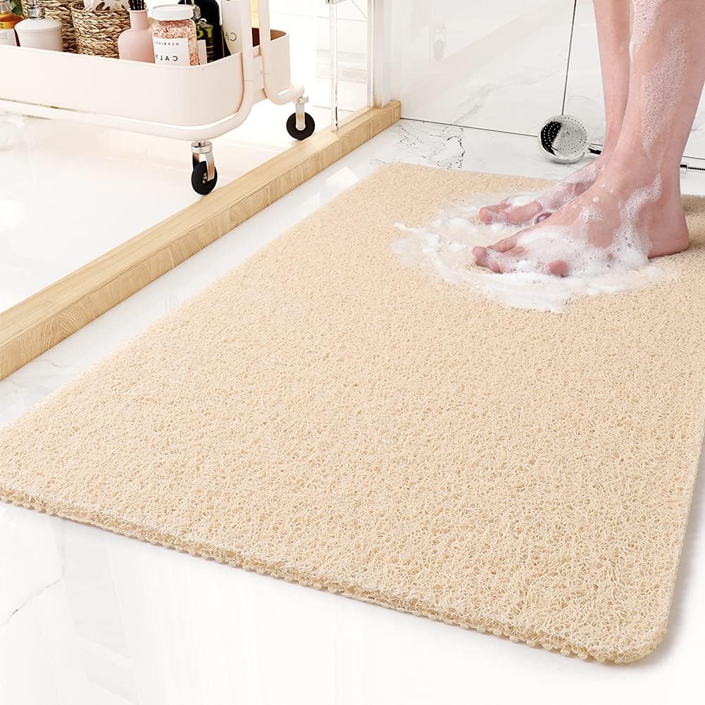 Antislip Loofah Douchemat met Waterdoorlatende Structuur voor Extra Comfort