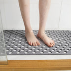 Antislip Douchemat met Zuignappen en Waterafvoer voor Douche en Bad