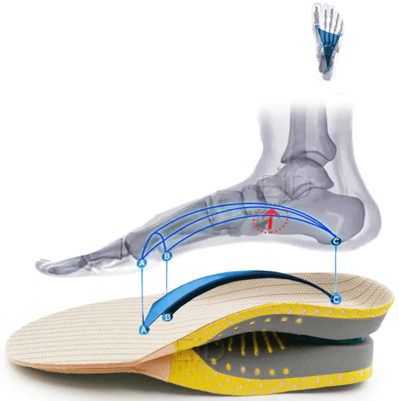 Premium Supportive Gel Inlegzolen Met Voetboog Ondersteuning