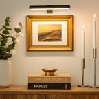 Draadloze LED‑Wandlamp met 360° Verstelbare Kop voor Kunstpresentatie
