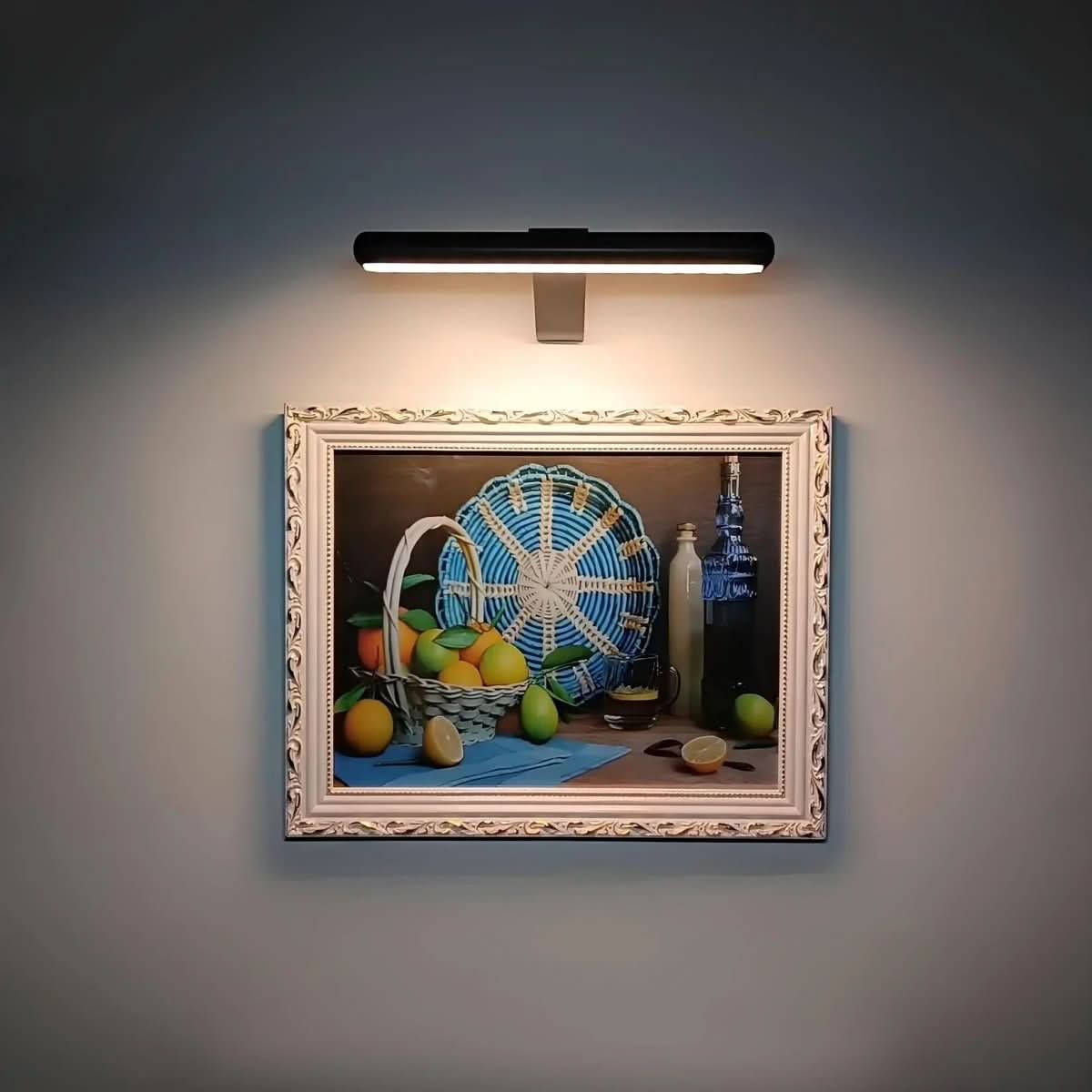 Draadloze LED‑Wandlamp met 360° Verstelbare Kop voor Kunstpresentatie