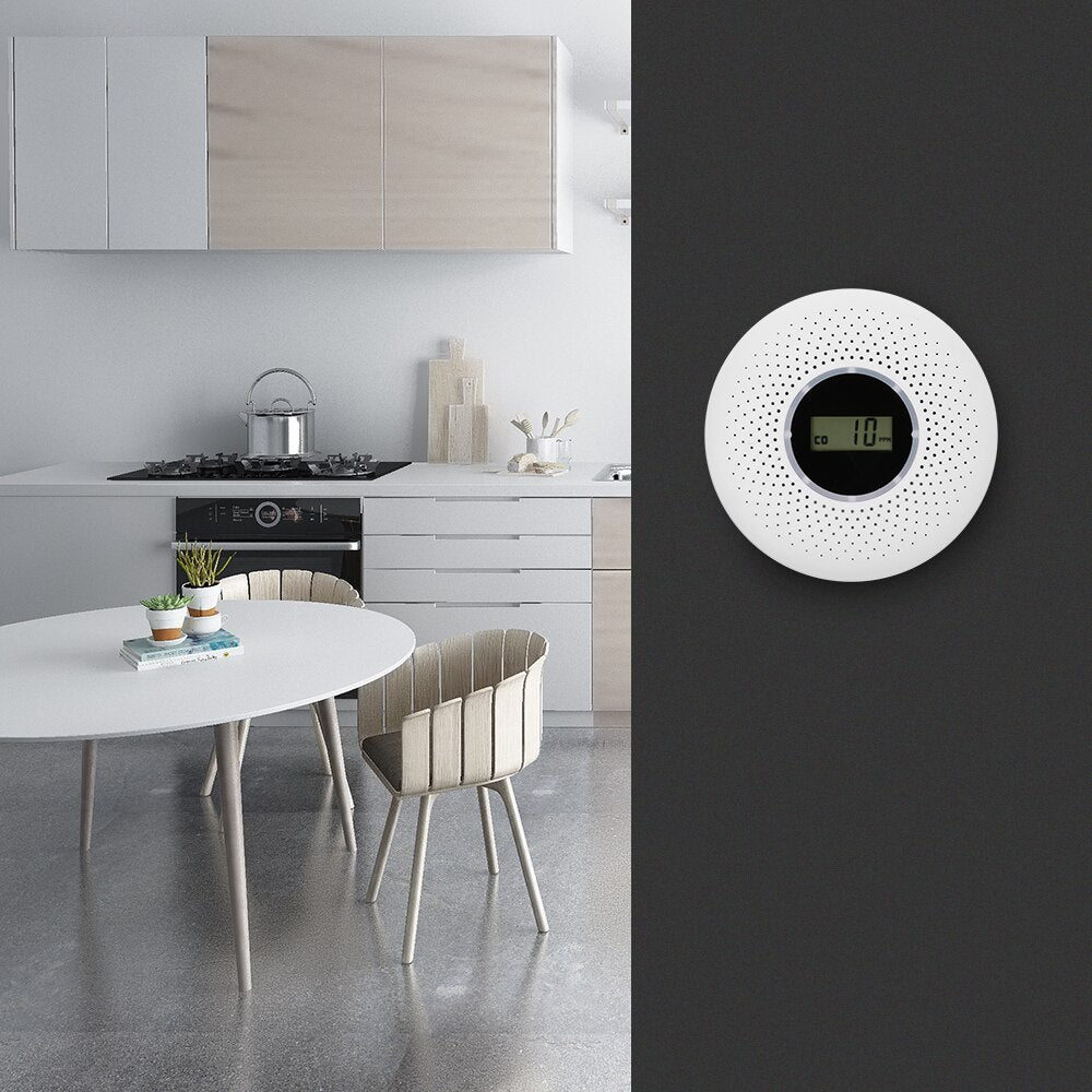 Rook En Koolmonoxidemelder Met Dubbele Detectie En 85 Db Alarm
