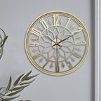 Metalen Wandklok met Stil Mechanisme
