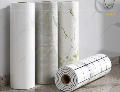 Zelfklevende Marmer‑Wandfolie met Schuimstructuur en Waterbestendige Afwerking