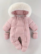 Baby Winteroverall Met Capuchon En Zachte Voering