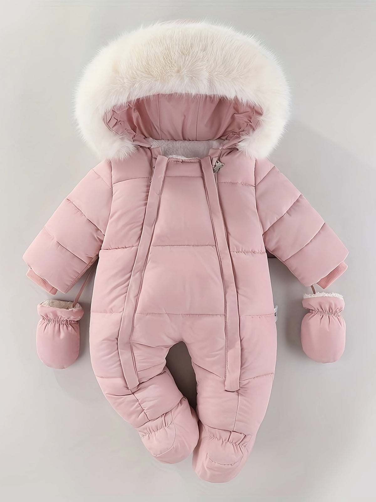 Baby Winteroverall Met Capuchon En Zachte Voering