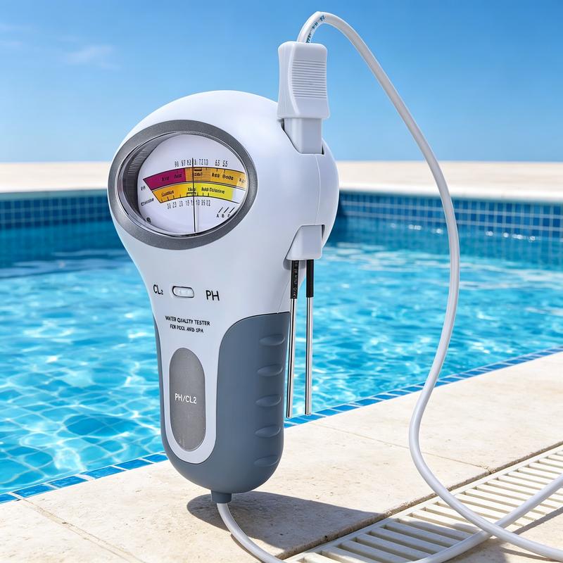 Watermeter met pH‑ en Chloorweergave voor Zwembad en Bubbelbad