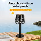 Solar Tafellampen Set van 2 met Opengewerkt Design voor Tuin en Terras