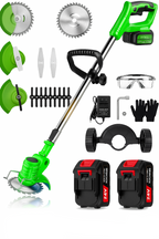 Draadloze 24V Grastrimmer met Vier Snijkoppen voor Tuinonderhoud