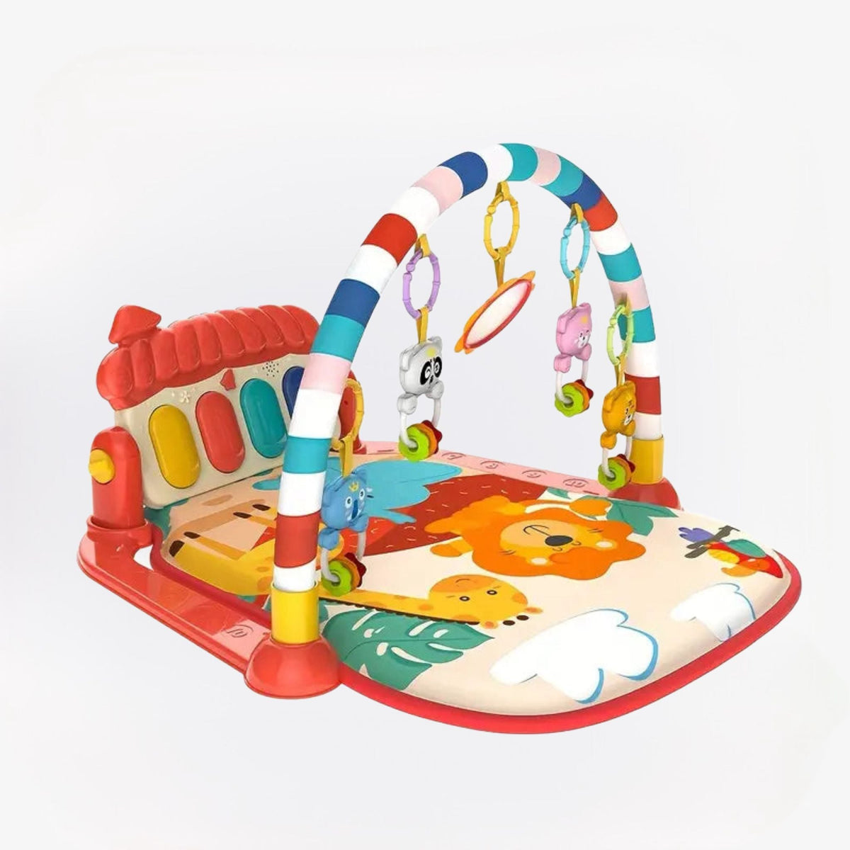 Baby Speelmat Met Piano En Activiteitenboog Voor Muzikale Ontwikkeling