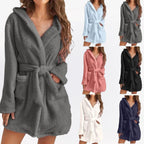Luxe Fleece Badjas Met Capuchon Voor Optimaal Comfort