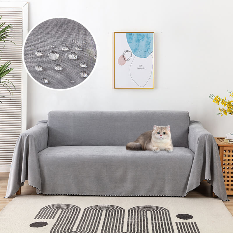 Bankhoes met Antislip Onderkant en Decoratieve Rand