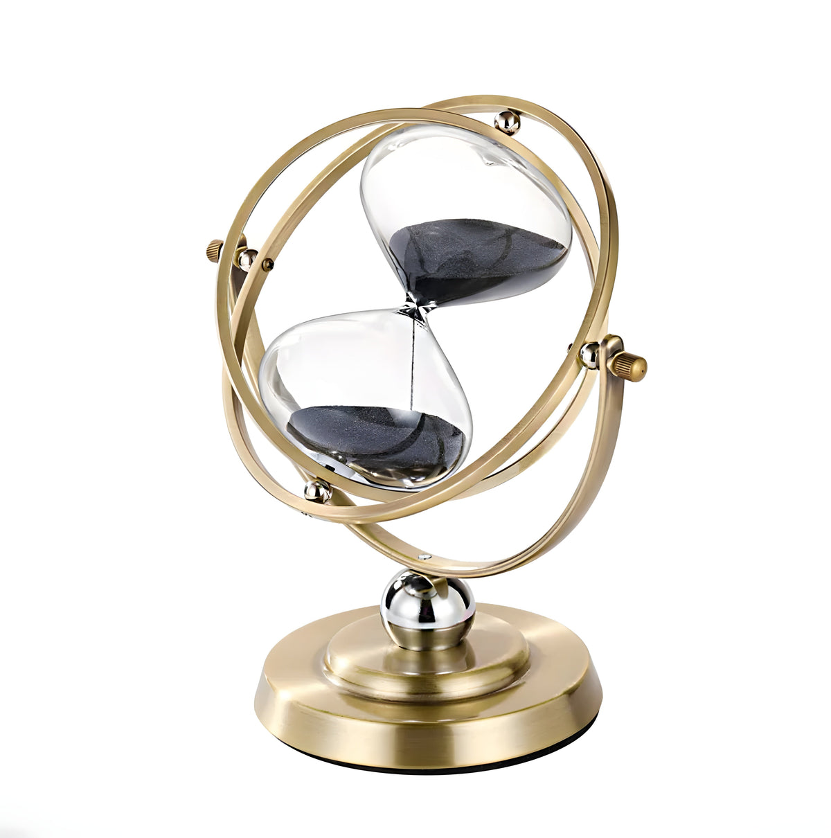 Elegante Zandloper Met Messing Frame