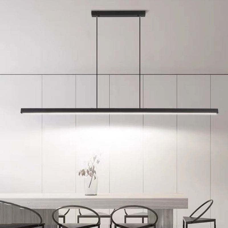 Lineaire Metalen LED Hanglamp Met Acrylkap