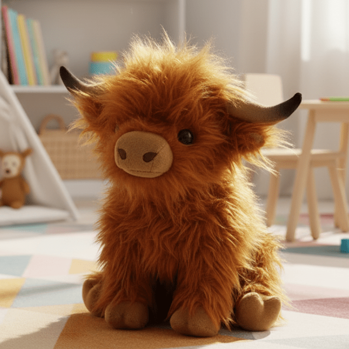 Pluche Koe Met Zachte Vacht En Dagelijkse Knuffelcomfortfunctie