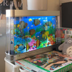 Aquariumlamp met Bewegende Vissen en LED‑Sfeerverlichting