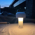 Paddenstoel Tafellamp Met LED En Oplaadbare Werking Voor Warme Sfeerverlichting