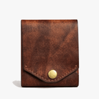 Portemonnee PU Leer Vintage Gestikt Compact Ontwerp