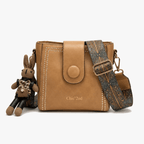 Vintage Crossbody Tas Met Geweven Schouderband En Slimme Opbergvakken
