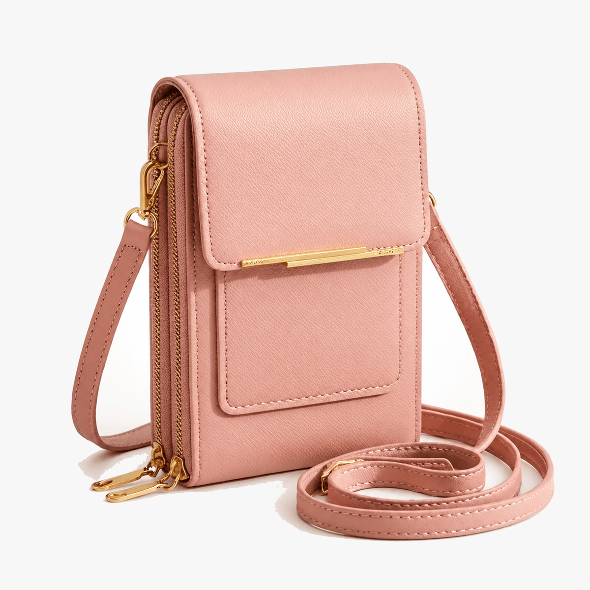 Compacte Crossbody Tas Met Telefoonvak En Slimme Opbergindeling