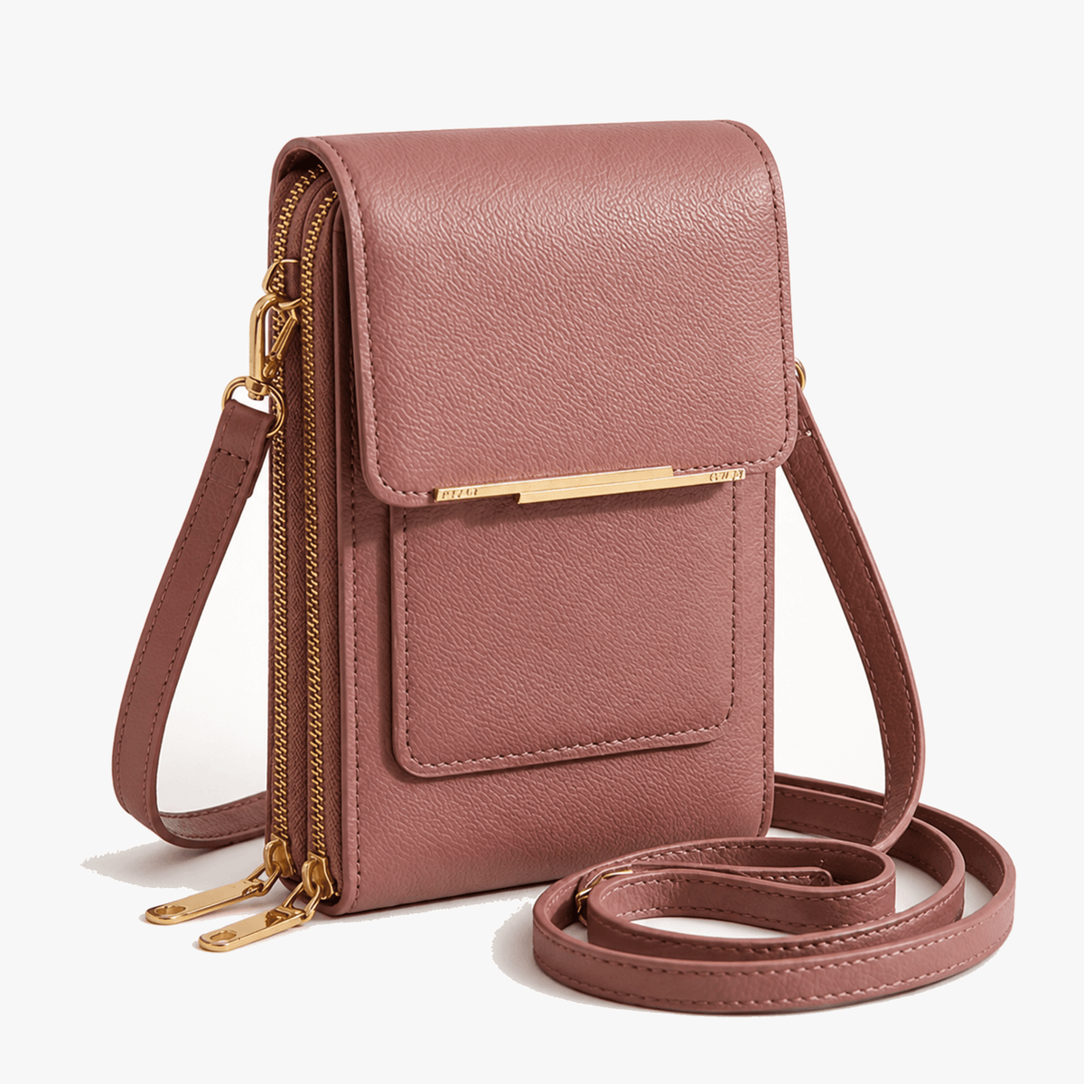 Compacte Crossbody Tas Met Telefoonvak En Slimme Opbergindeling