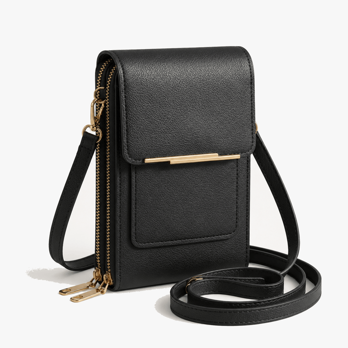 Compacte Crossbody Tas Met Telefoonvak En Slimme Opbergindeling