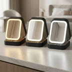 Make-Up Opbergkoffer Met LED Spiegel Voor Verzorging Onderweg