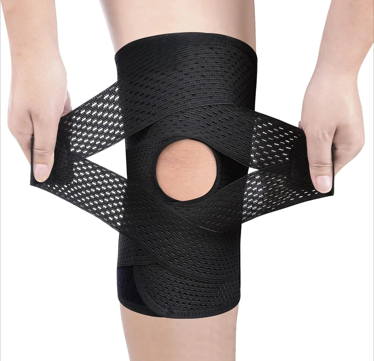 Kniebandage Met Verstelbare Compressie En Licht Ademend Materiaal