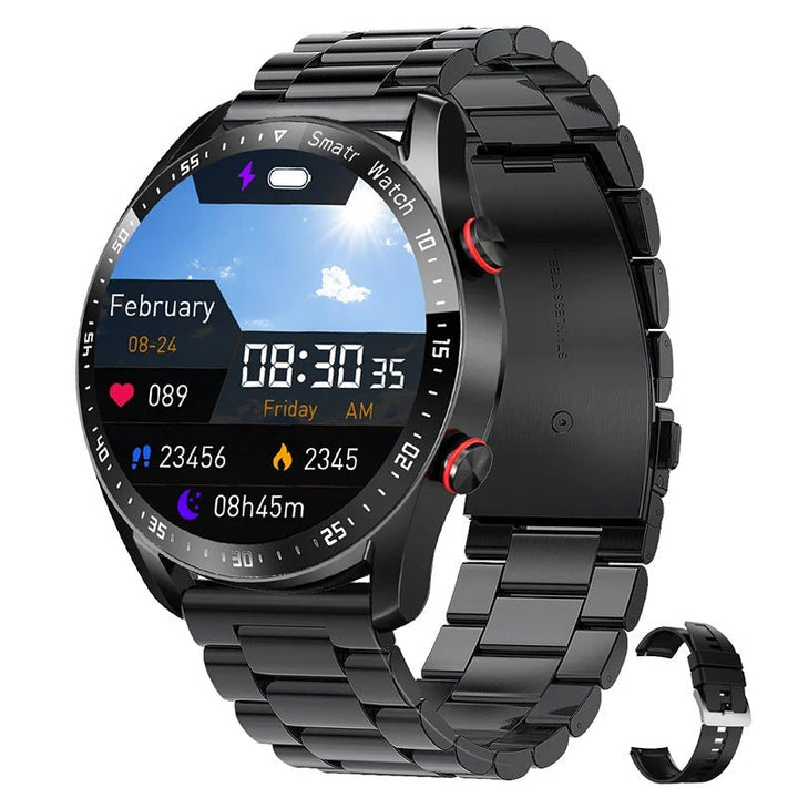 Unisex Smartwatch met Gezondheidsmonitoring en Bluetooth voor Dagelijks Gebruik