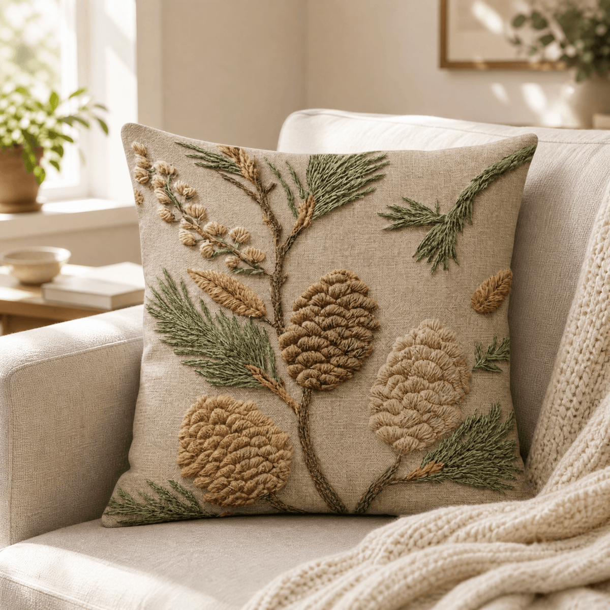Kussenhoezen Polyester Botanisch Vintage Zwaar Textiel Decoratief Ontwerp