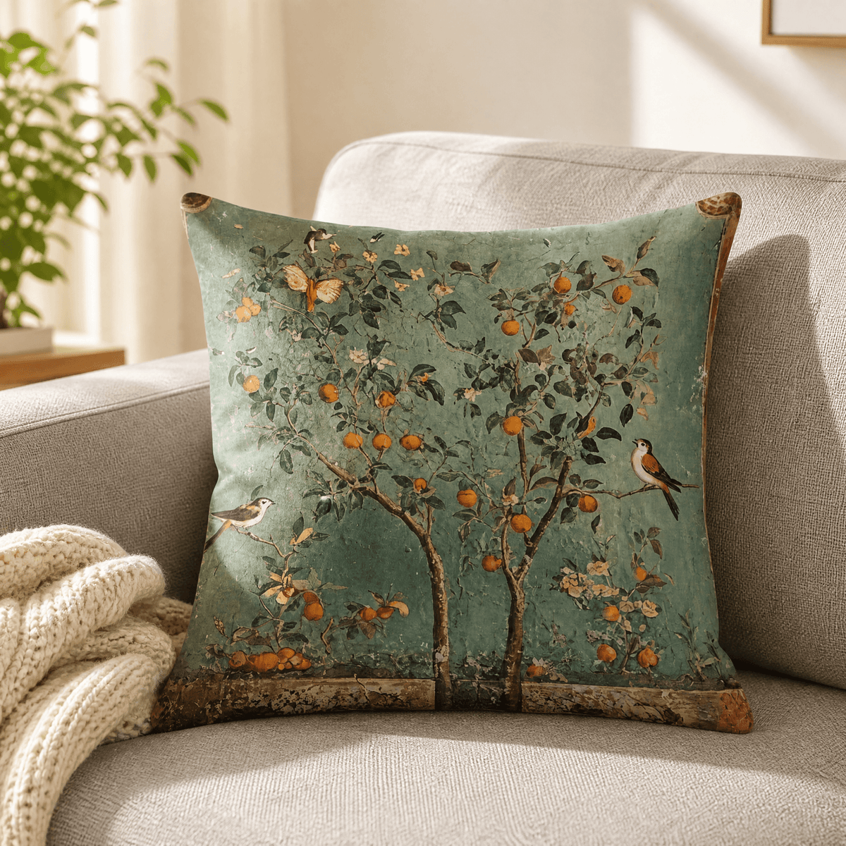 Kussenhoezen Polyester Botanisch Vintage Zwaar Textiel Decoratief Ontwerp